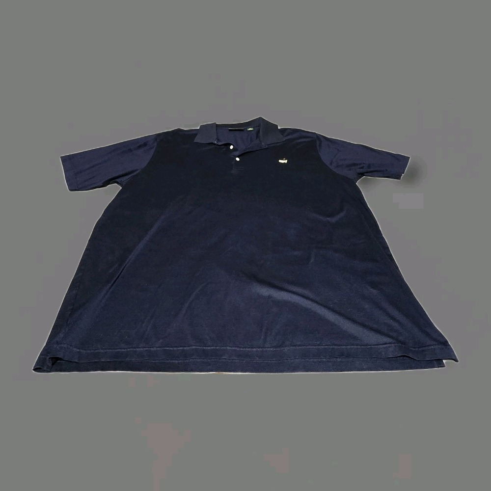 Amen Corner The Master's Men's Golf Polo Shirt Sz XXL, Dark Blue Pima Cotton